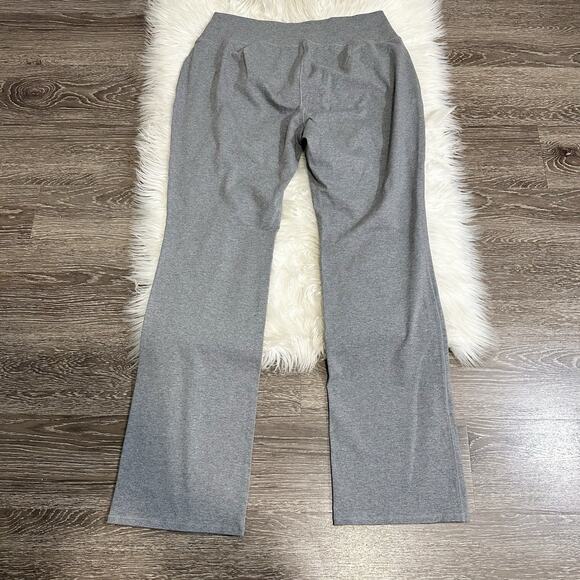 Eileen Fisher Womens Crossover Waistband Pull On Pants Size Large Gray Straight - Picture 2 of 5